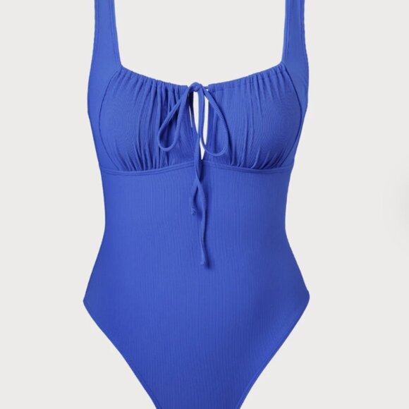 BERLOOK Cutout Tie Plus Size One-Piece Swimsuit 20 - Picture 6 of 9